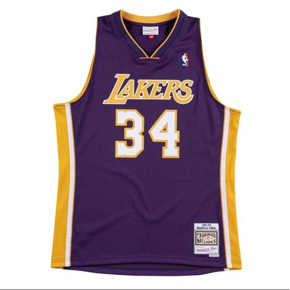 Shaquille O'Neal Los Angeles Lakers Mitchell & Ness NBA Authentic Jersey NWT - Picture 2 of 3